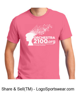 Men's Pink Orchestra 2100 T- Shirt Design Zoom