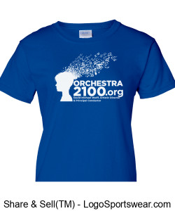 Ladies Royal Blue Orchestra 2100 T- Shirt Design Zoom