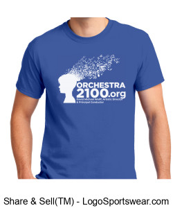 Men's Royal Blue Orchestra 2100 T-Shirt Design Zoom