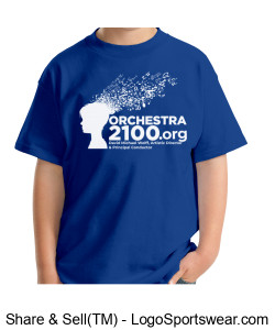 Youth Royal Blue Orchestra 2100 T- Shirt Design Zoom