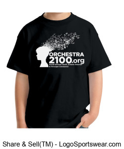 Youth Black Orchestra 2100 T-Shirt Design Zoom