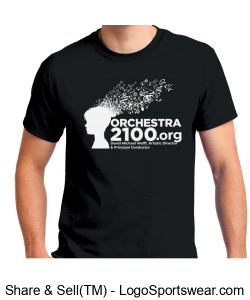 Mens Black Orchestra 2100 T-Shirt Design Zoom