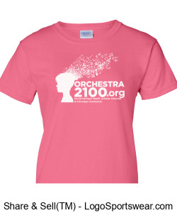 Ladies Pink Orchestra 2100 T- Shirt Design Zoom